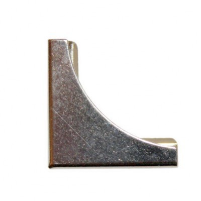 Уголки металлические "Square corner", цвет серебро, 19 х 19 мм, шир. 4,5 мм, 4 шт